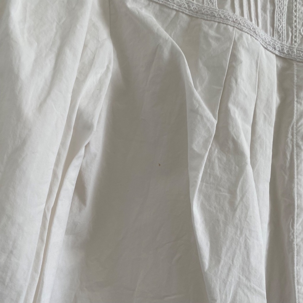 Rebecca Taylor Poplin Lace Trim Top - Picture 8 of 12